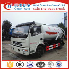 Dongfeng 6000Liters pequeno caminhão de sucção de esgoto à venda